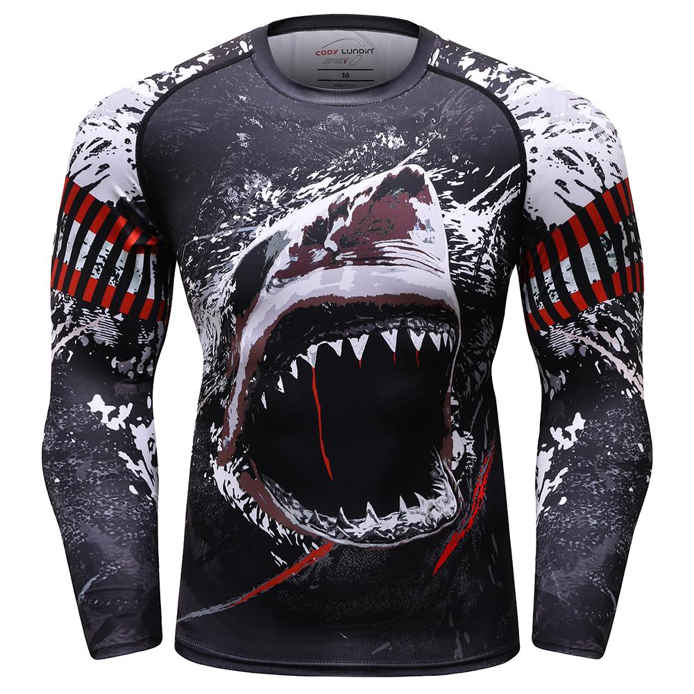 Cody Lundin Designer Men Cool Sports Shirts Jiu Jitsu Gi Rashguard Upf 50+ Cycling Running Tops Tattoo Compression Gym T-Shirts