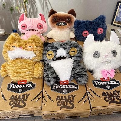 Fuggler Offiziell Authentisch Alley Night Cat Serie Stofftier Plüschpuppe Hässlich Süß Schelmisch Trendiges Monster Spielzeug Für Kinder Heimdekoration