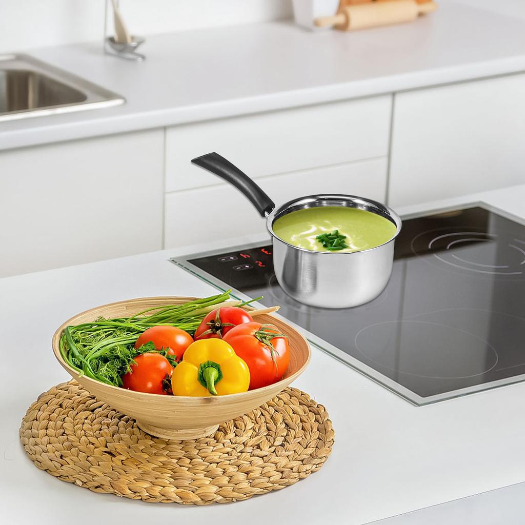 Multifunctional Oil Fryer Pot Small Sauce Pan Milk Pot Deep Fryer Pot with Glass Lid Fry Pot Kitchen Frying Chicken Cooking Tool