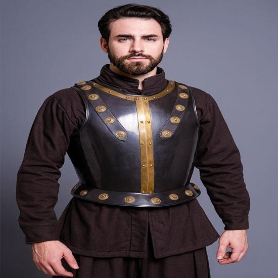 

18GA Steel LARP Knight Cuirass Medieval Breastplate Armor Chest Jacket Handmade Warrior Armor Gift