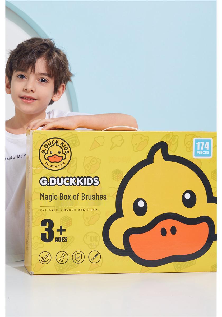 Little Yellow Duck Paintbrush Set - Kids  Painting Gift Box for Birthday or Children s Day Little Yellow Duck 174 + Gift Bag