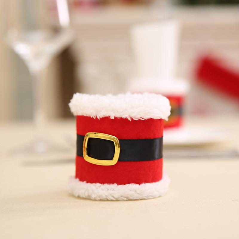 

Christmas Elegant Towel Rings For Festive Table Decor Made From Fabric Quality