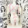 SHLYMP sweater Lolita knit back open chest sweater sexy cosplay erotic extreme lewd high neck fashion costume maid dress maid dress dumpling girl