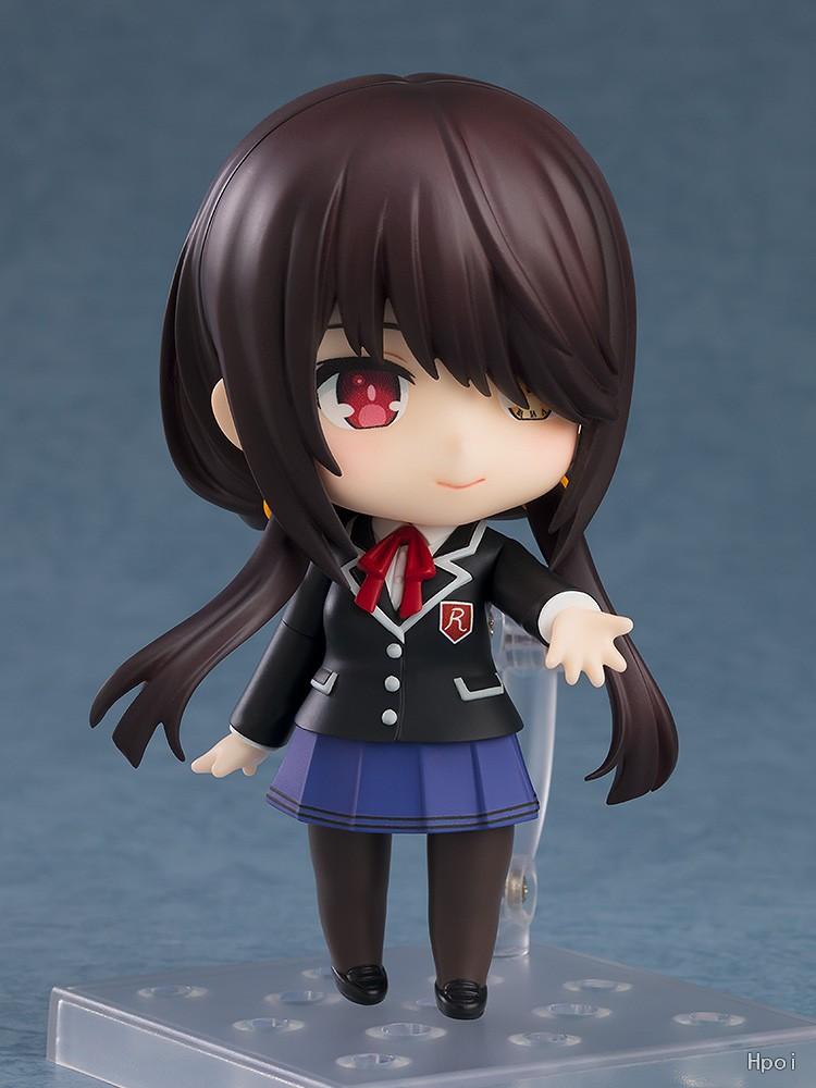 10CM Anime Date A Live V Tokisaki Kurumi Figure (#2455) School Uniform Ver Aciton Figure OB11 Model Toy Doll Collection Gift PVC