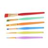6 Pcs Paint Brush Set, Colorful Nylon Hair Paints Artist Pinteboises with Plastic Handle for Body Rock