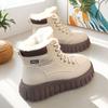 Winter New Velvet Thickened High-top Cotton Shoes Women's Fluffy Versatile Warm Lightweight Snow Boots Martin Boots Women