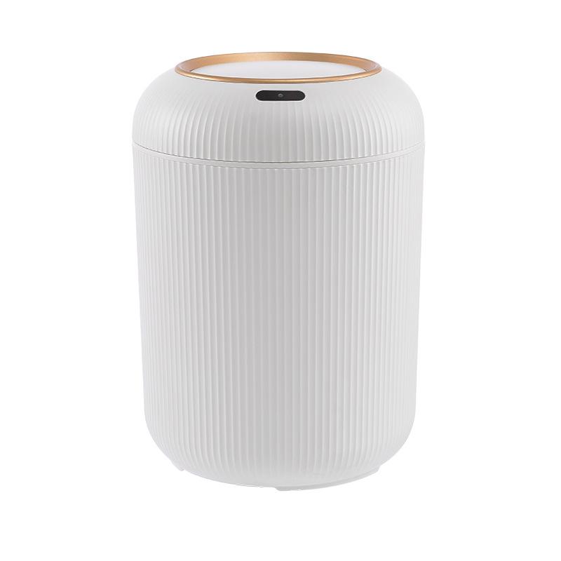 

Умное индукционное мусорное ведро, Автоматический мусорный бак с откидной крышкой, Стиль легкой роскоши, Пластиковое высокое основание для кухни, ванной комнаты, спальни, дома