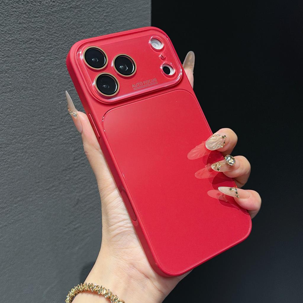 Applicable to Apple 17Promax mobile phone case, ice-feeling tempered glass iPhone16 seconds to increase the window all-inclusive hard case