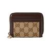 Carteira Mini Feminina de Lona com Couro Marrom 790037-FADHW-9742