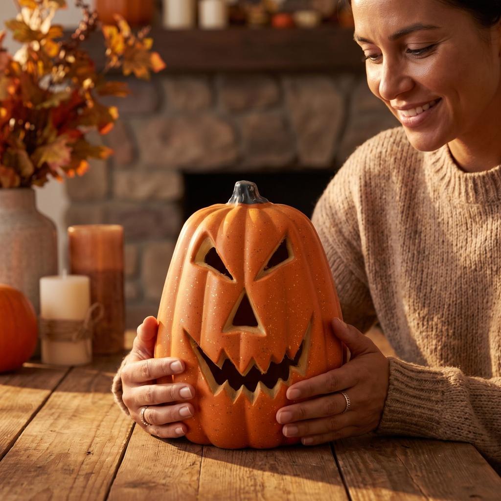 Duża dynia na Halloween Dekoracja do wnętrz na zewnątrz Jesienna impreza