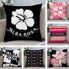 A-Albar Rosas Brand Cushion Cover Plush Fabric Soft Double-Sided Printed Sofa Warm Winter Home Child Gift Pillow Case