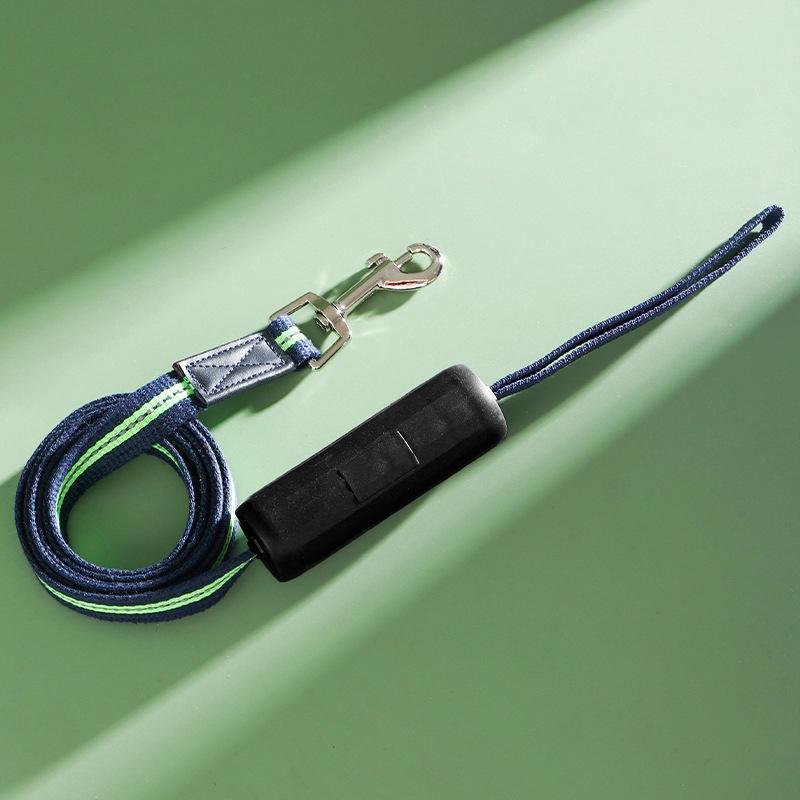 

Night Dog Leash Reflective Multi-purpose Dog Leash Anti Pulling Durable Extended Dogs Leashes Comfortable Cat Pet Lead Rope 1.5m чорний