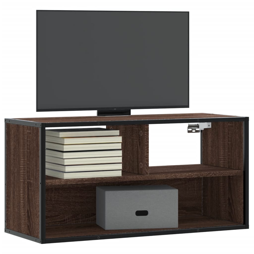 TV-Schrank, Braun Eiche, 80x31x39,5 cm
