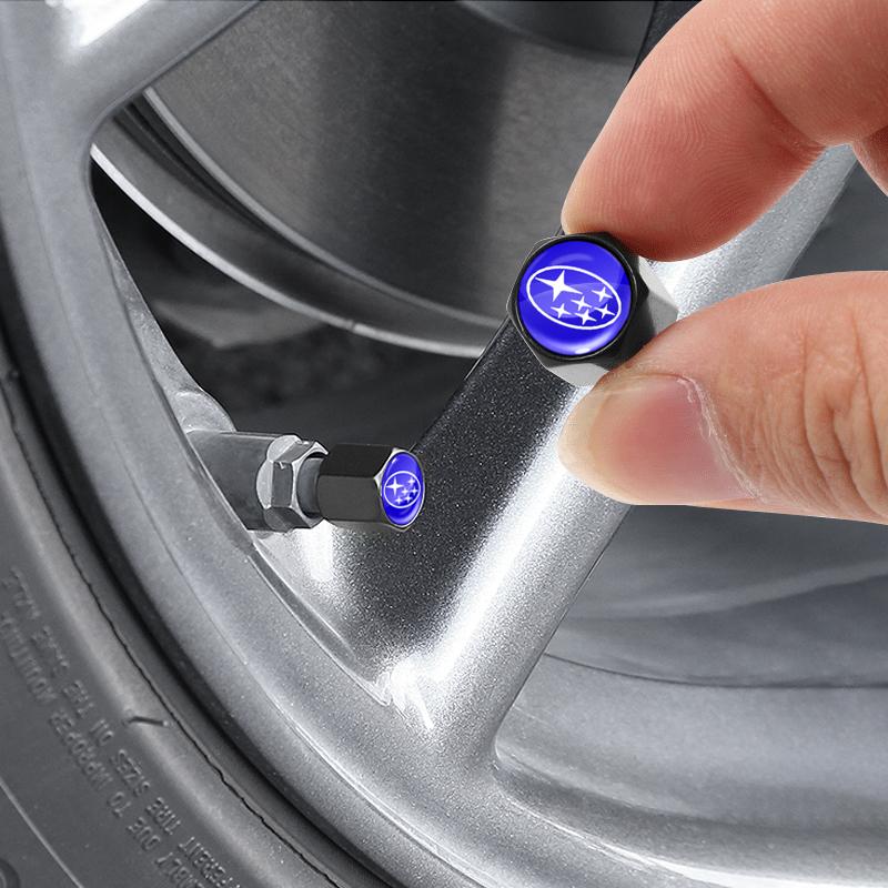 Car Keychain with Tire Valve Cap Accessories for Subaru Forester Crosstrek Outback Impreza Tribeca Ascent Legacy Levorg Mpreza mdy6