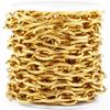 1meter Stainless Steel 18K PVD Gold Plated Big 1:1 Link Rolo Cable Bulk Chains Jewelry Making Necklace Bracelet Accessories