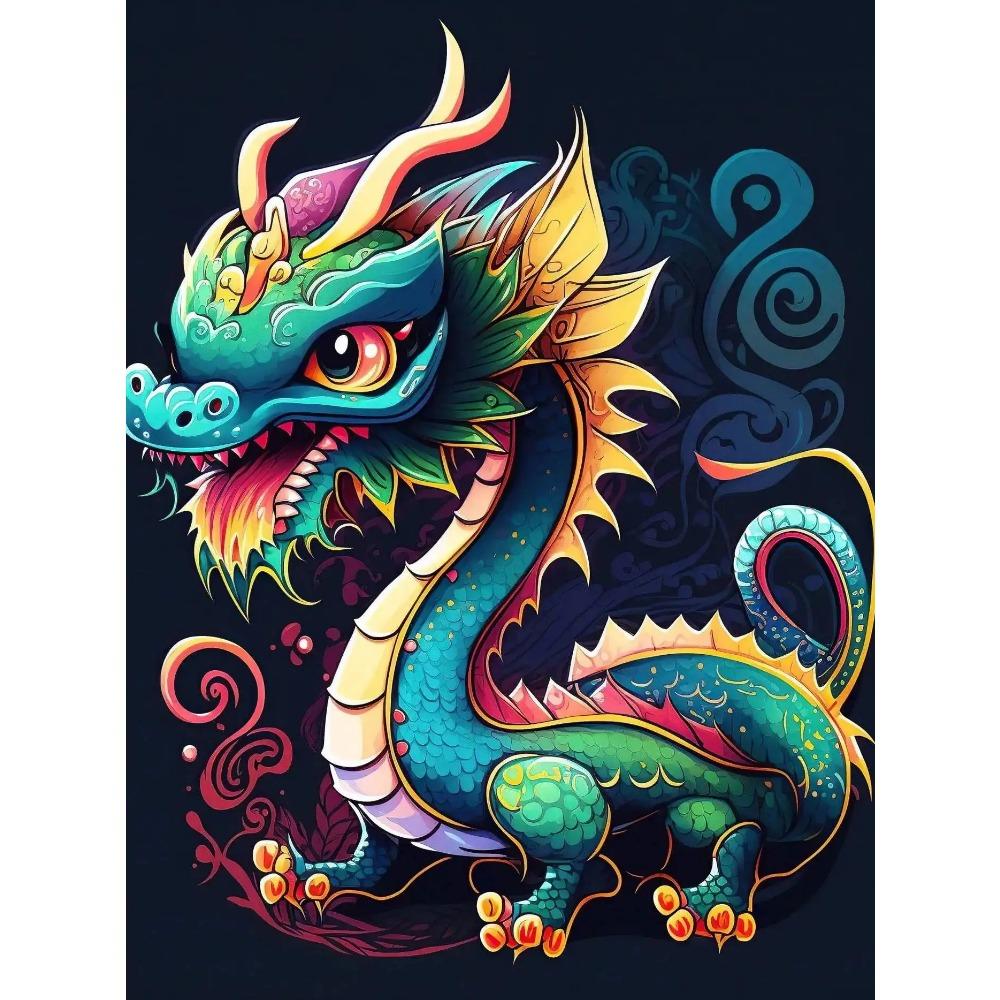 DIY Full Round Diamond Painting Cross Stitch 3D Art Style Home Scene Animal Decorative Diamond Painting 5d Diamond Art Painting