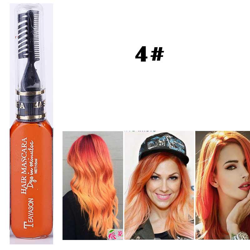 13 Colors One-time Hair Color Hair Dye Temporary Non-toxic DIY Hair Color Mascara Dye Cream Pigments