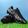 Breathable FG/AG Firm Ground Soccer Cleats Non-Slip Wear-Resistant Strong Grip Ankle Support Stable Lightweight Flexible