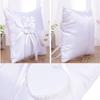 1PCS Western-style White Square Ring Pillow with Camellia Bud (20x20cm)
