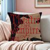 Iwtv Interview With The Vampire Pillow Case Square Doublesided Sofa Cushion Cover Bedroom Bedside Pillow