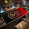 Galatasaray S.K. Emblem Large Mouse Pad Keyboard Mat Office Mouse Mats Non-Slip Rubber Bottom Office and Gaming Desk Decoration