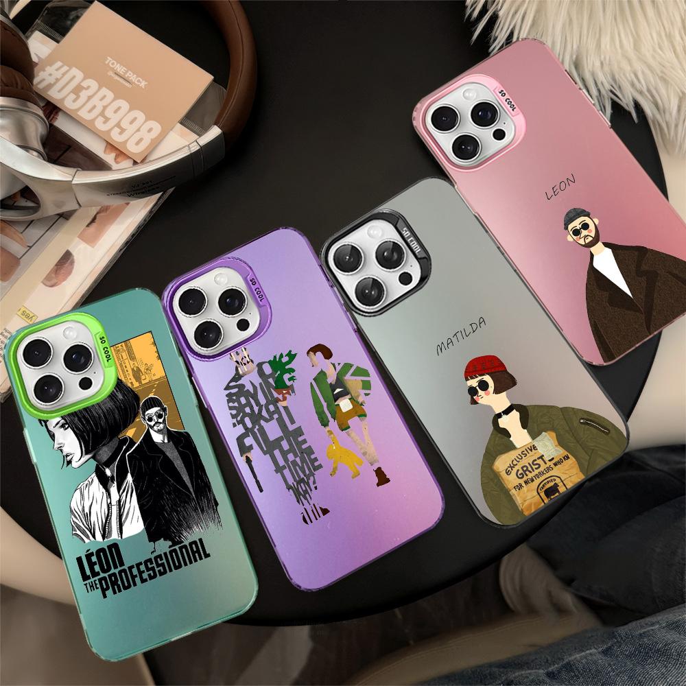 Movie Killer Leon Phone Case For IPhone 16 15 14 13 12 11 Pro Max X XR XSMAX 8 7 Plus Matte Shockproof Back Cover