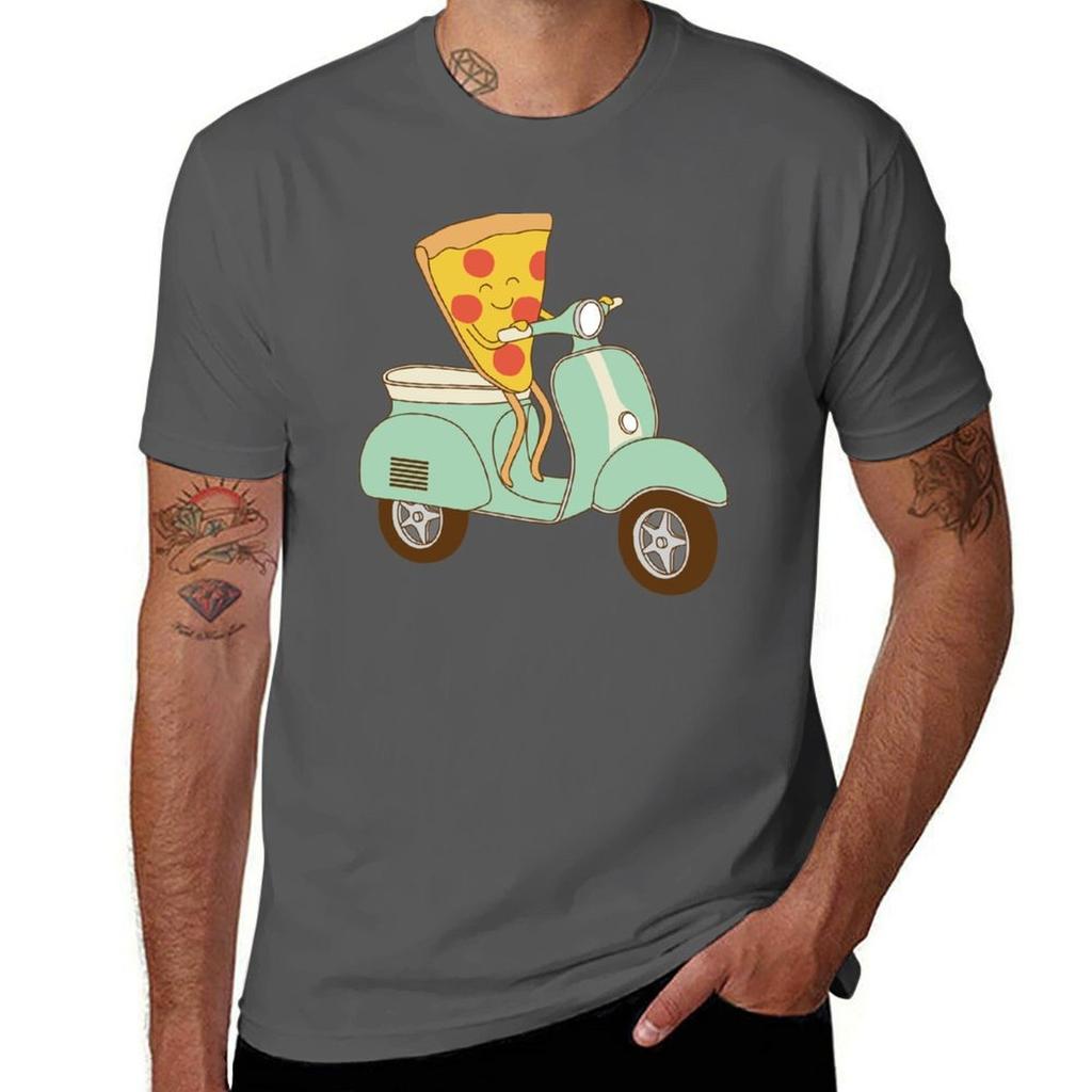 Pizza Delivery Tshirt Plus Size Loose Short Sleeve Top