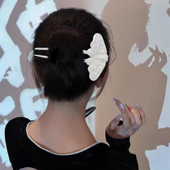 Hair Clip Multifunctional Black White Retro Style Hairpin Halloween Crow Skull Styling Hair Clip Hair Accessories