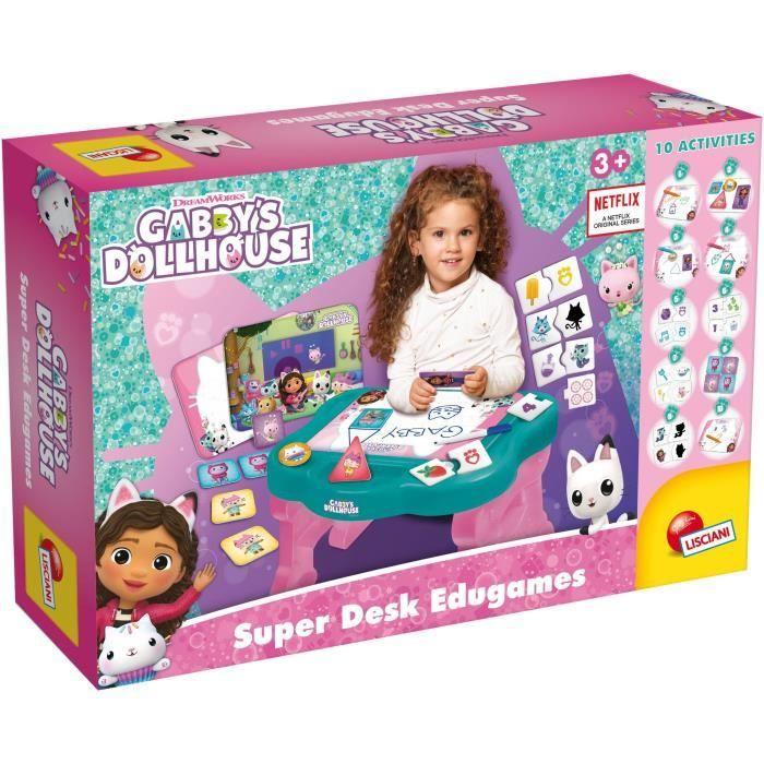You do it Educatieve Tafel - Lisciani - Gabby's Poppenhuis - Super Bureau - Logische Spellen - Geanimeerde Personages - Leuke Activiteiten Schoon