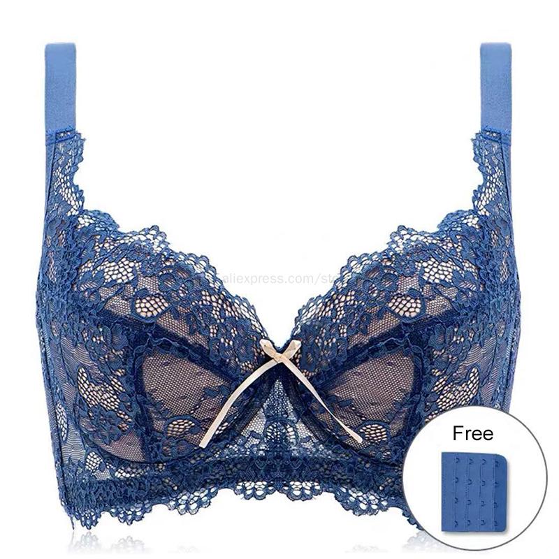 

Женский бюстгальтер на косточках размера плюс, кружевное нижнее белье для накачки груди, нижнее белье 70, 75, 80, 85, 90, 95, 100, 105 BC DCup 32/70B