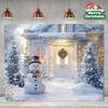 VIKAMA Christmas Snow Landscape Tapestry Snowman Pine Forest Living Room Background Wall Christmas Party Room Decoration