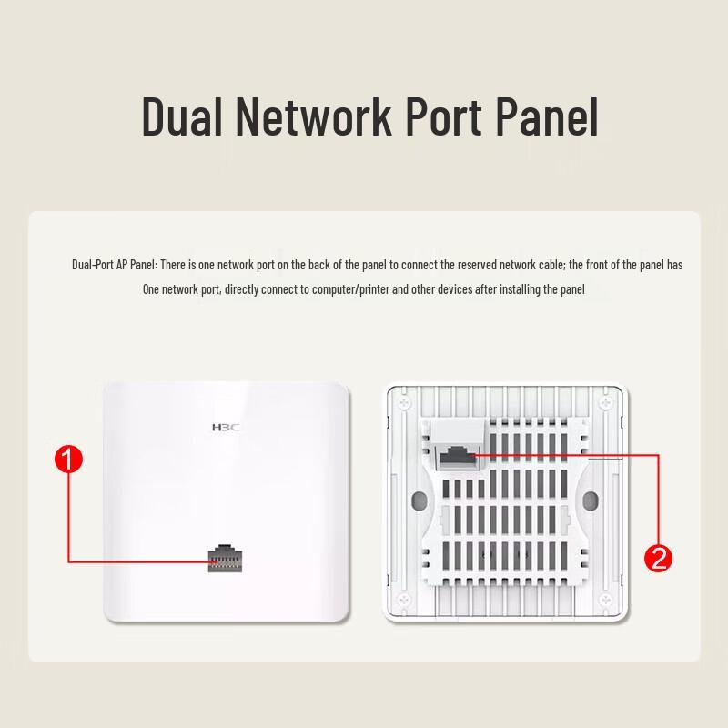 H3C Wi-Fi 6 3000M Whole-Home AP Panel Router Kit (CN version)