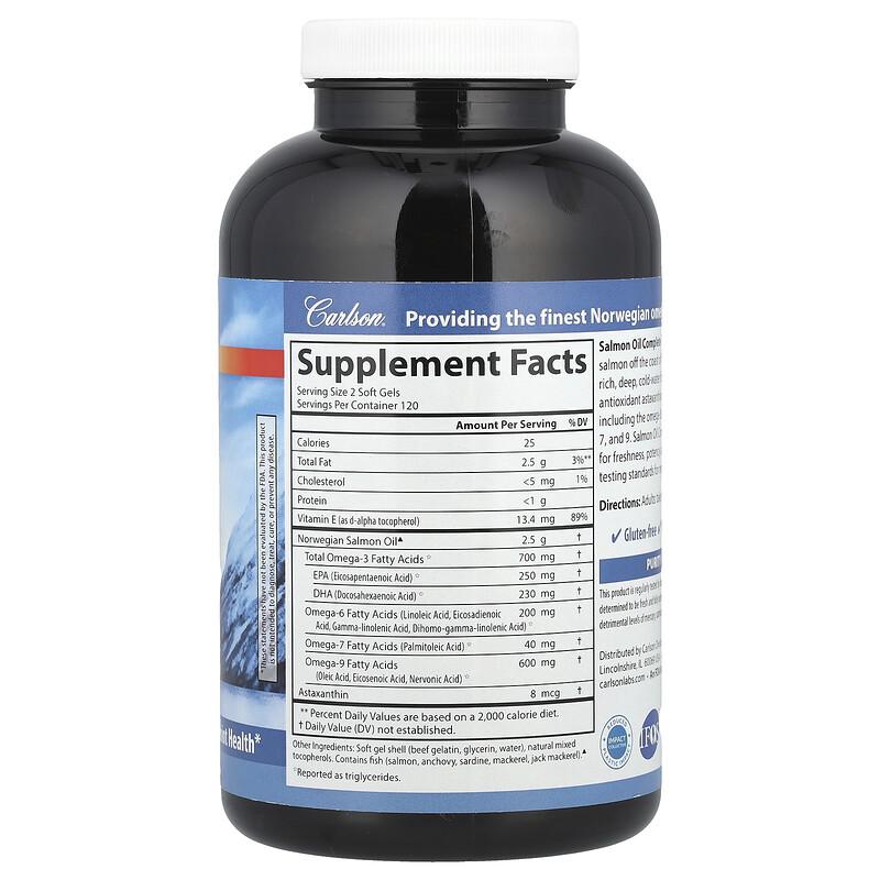 Omega-3 Enriched Salmon Oil Complete, 240 Soft Gels