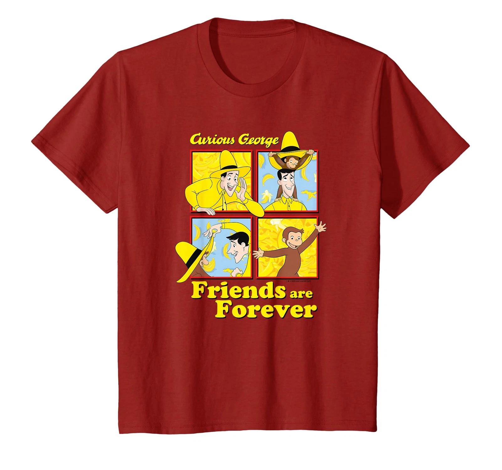 Curious George The Man In The Yellow Hat Friends Forever T-Shirt_ S