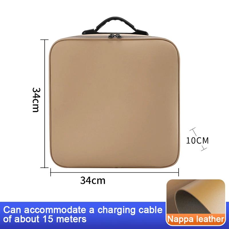 Portable EV Car Charging Cable Storage Box For BYD Denza N7 N8 N9 Z9 GT D9 Electric Vehicle Charger Cables Carry Bag Waterproof