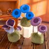 14cm Mushroom Plush Toy Desktop Ornament Fluffy Plant Stuffed Doll Gifts