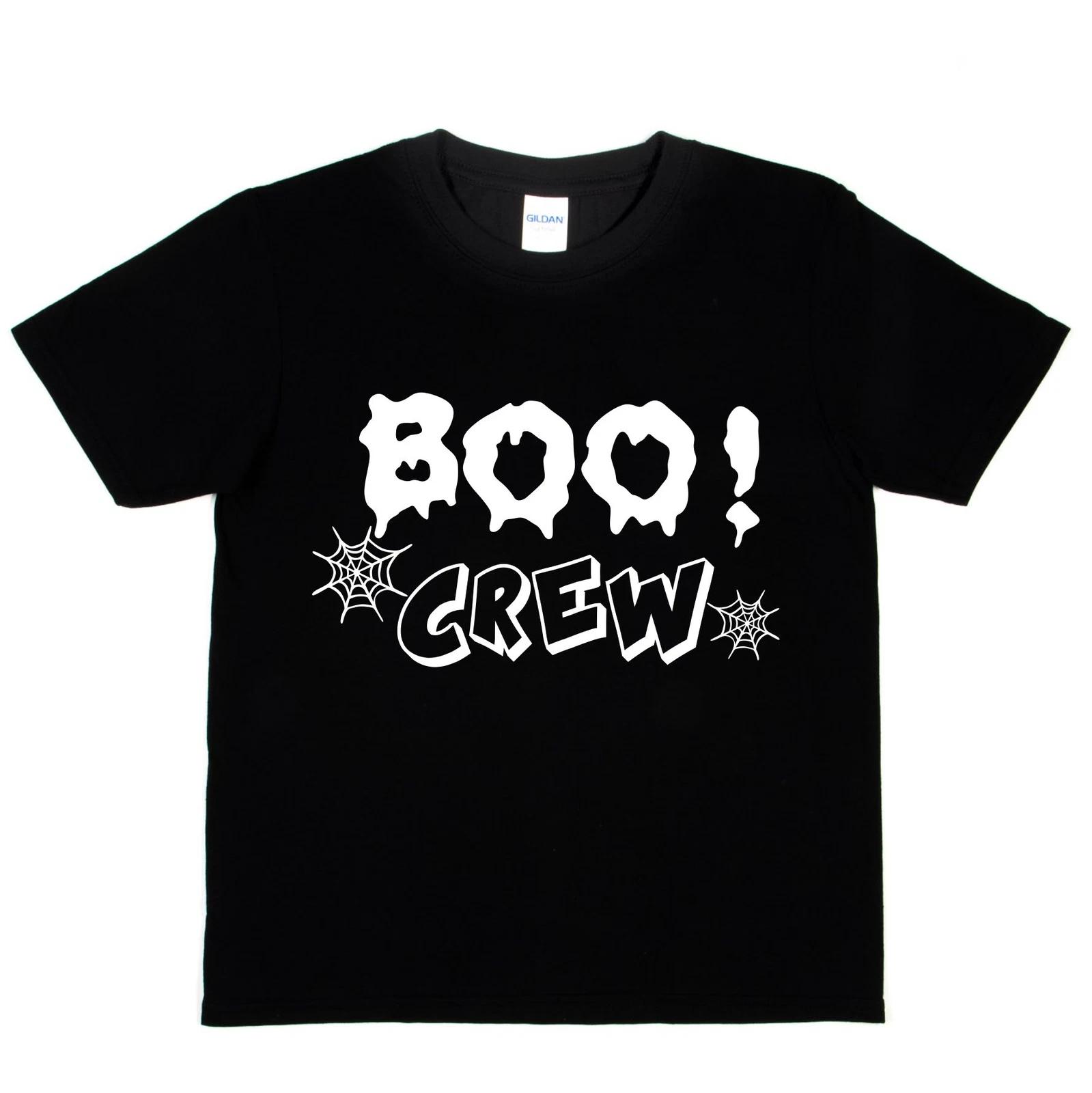 Halloween Costume Tee Boo Crew Spider Scary Spooky Funny Kids T shirt 3XL