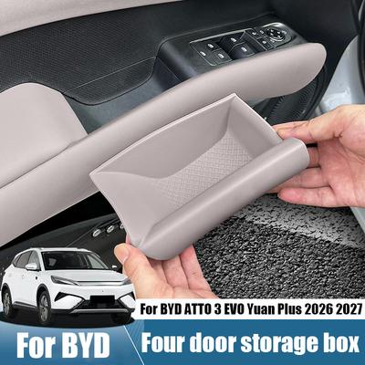 Four Door Storage Box Made of Silicone Material for In Car Storage Items for BYD ATTO 3 EVO Yuan Plus 2025 2026