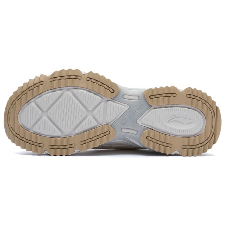 Li Ning Shiguang Shock Absorbing Non-Slip Durable Low-Top Running Shoes Women sneaker Cloud-White ARLR012-2