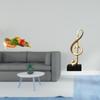 Resin Joseph Music Note Statue Creative Jesus Sculpture Decorative Tabletop Figurine for Desk Shelf
