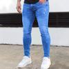 Washed Jeans Men'S Tight Elastic Pants Zhongshan Dayong Casual Trousers Men