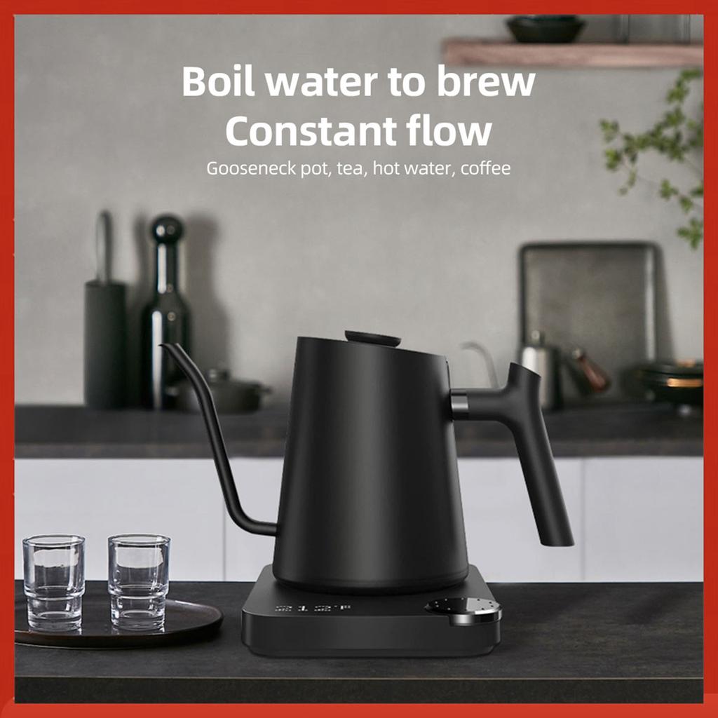 Gooseneck Electric Kettle 0.9L Temperature Control Stainless Steel Inner Quick Heating 1200W Electric Kettles Anti-dryProtection