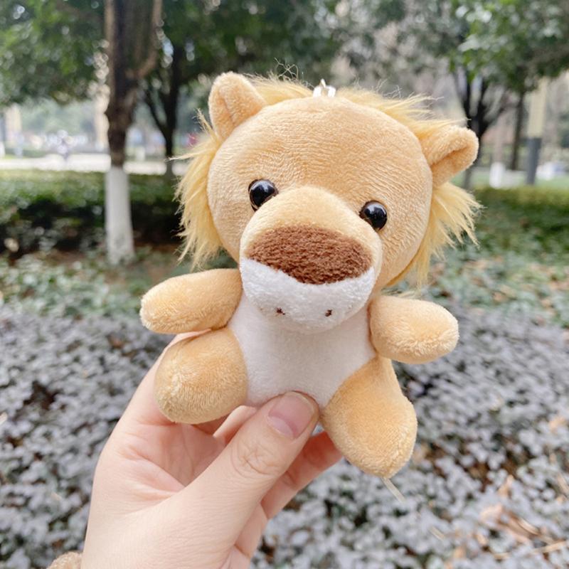 10cm Cute Plush Stuffed Toy Handmade Sitting Animal Keychain Pendant Perfect Gifts For Kids Friends