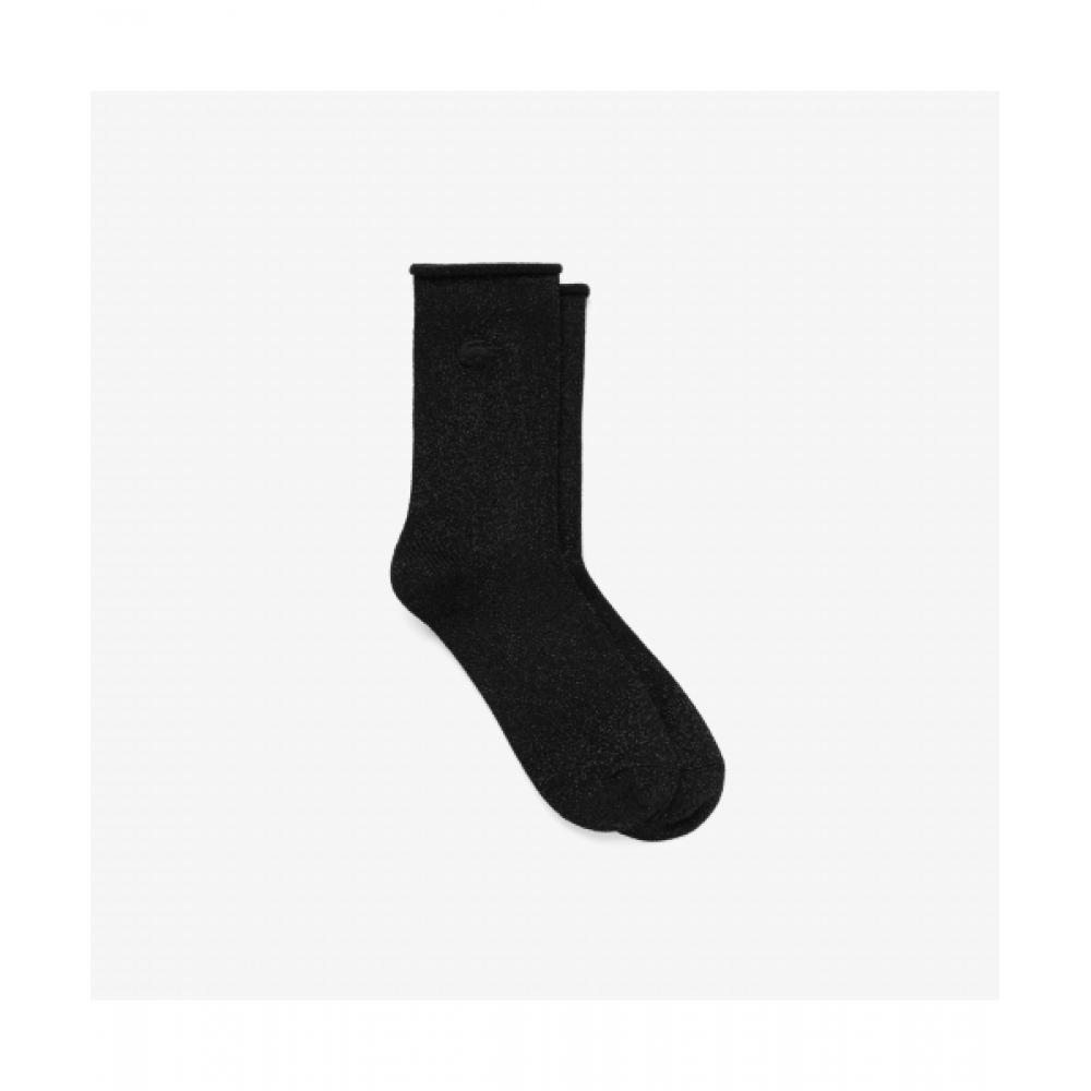 

LacoSte Women S Lurex Middle SockS [black] 0TU