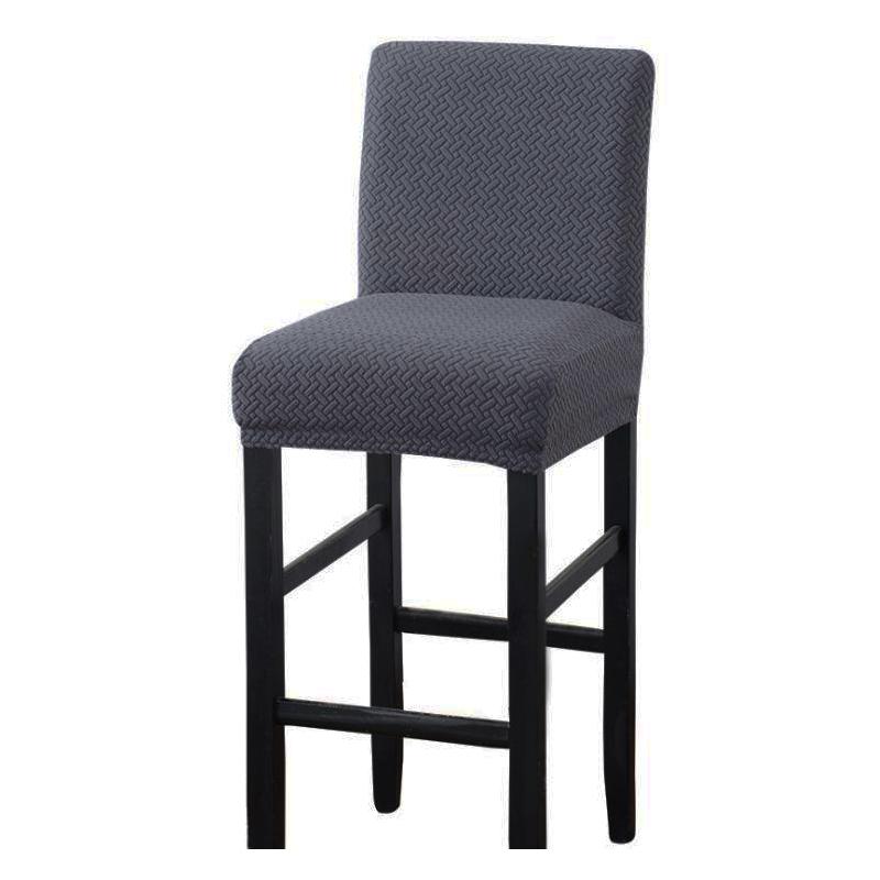Jacquard Spandex elastic Chair Cover Solid Seat Covers for Bar Stool Chairs Slipcover Home Hotel Banquet Dining Chair Decoration