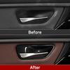 Interior Door Handle Bowl Cover Trim Panel Protector For BMW 3 Series F30 F31 2012- 4 Series F36 2014- 3GT F34 2013-