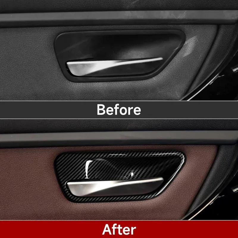 Interior Door Handle Bowl Cover Trim Panel Protector For BMW 3 Series F30 F31 2012- 4 Series F36 2014- 3GT F34 2013-