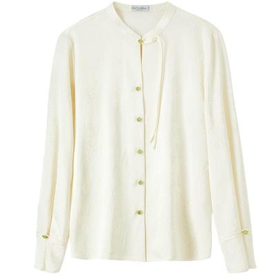 Elegant New Chinese Style Long-Sleeve Blouse