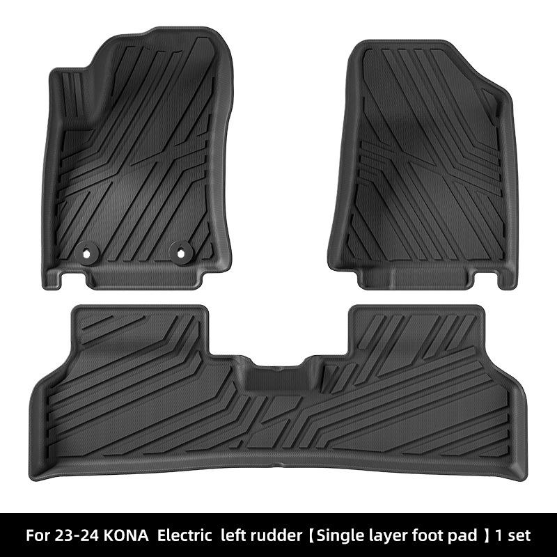 Durable TPE Floor Mats & Trunk Liner for 2023-2025 KONA Electric Cross-Border