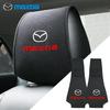 Pokrowiec na zagłówek z logo samochodu Mata pod kark na siedzenie Ochraniacz na poduszkę do Mazda 3 6 CX3 CX4 CX5 CX7 CX8 CX9 CX30 RX7 Atenza Axela